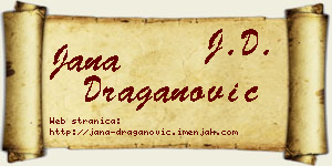 Jana Draganović vizit kartica